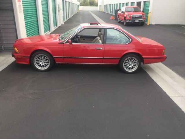 1989 BMW 635csi Red/Tan Interior 1989 BMW 6-Series Loaded with all options