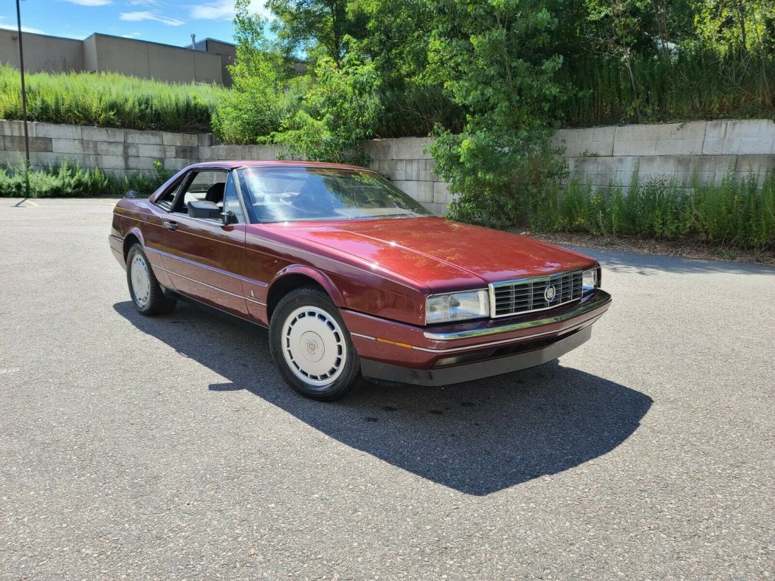 1989 CADILLAC ALLANTE 93K MILES BURGUNDY/BLACK RUNS GREAT! 1989 Cadillac Allante
