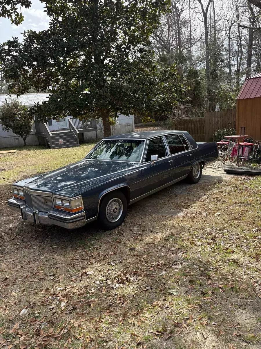 1989 Cadillac Brougham Blue 1989 Cadillac Brougham