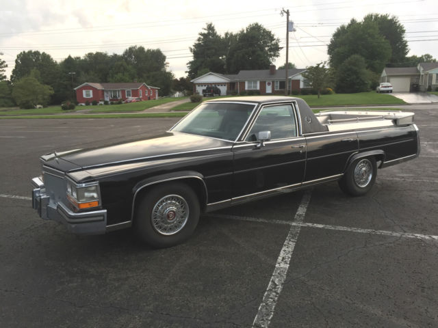 1989 Cadillac Fleetwood Brougham Funeral Flower Car Hearse 25K ORIG Mls, V8, A/C 1989 Cadillac Brougham