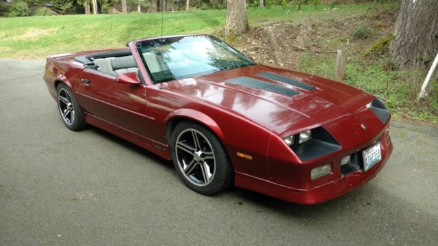 1989 Camaro Iroc Z28 convertible auto a/c 5.0 305 V.8 TPi 1989 Chevrolet Camaro camaro Iroc Z28 convertible