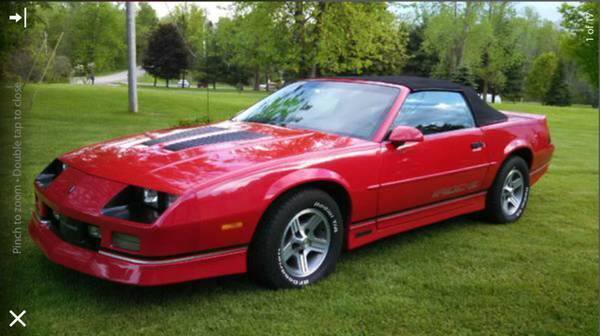 1989 CAMARO IROCZ CONVERTIBLE, 1 OF 3900 BUILT, AUTO, RUST FREE, 82K. MILES 1989 Chevrolet Camaro IROC CONVERTIBLE