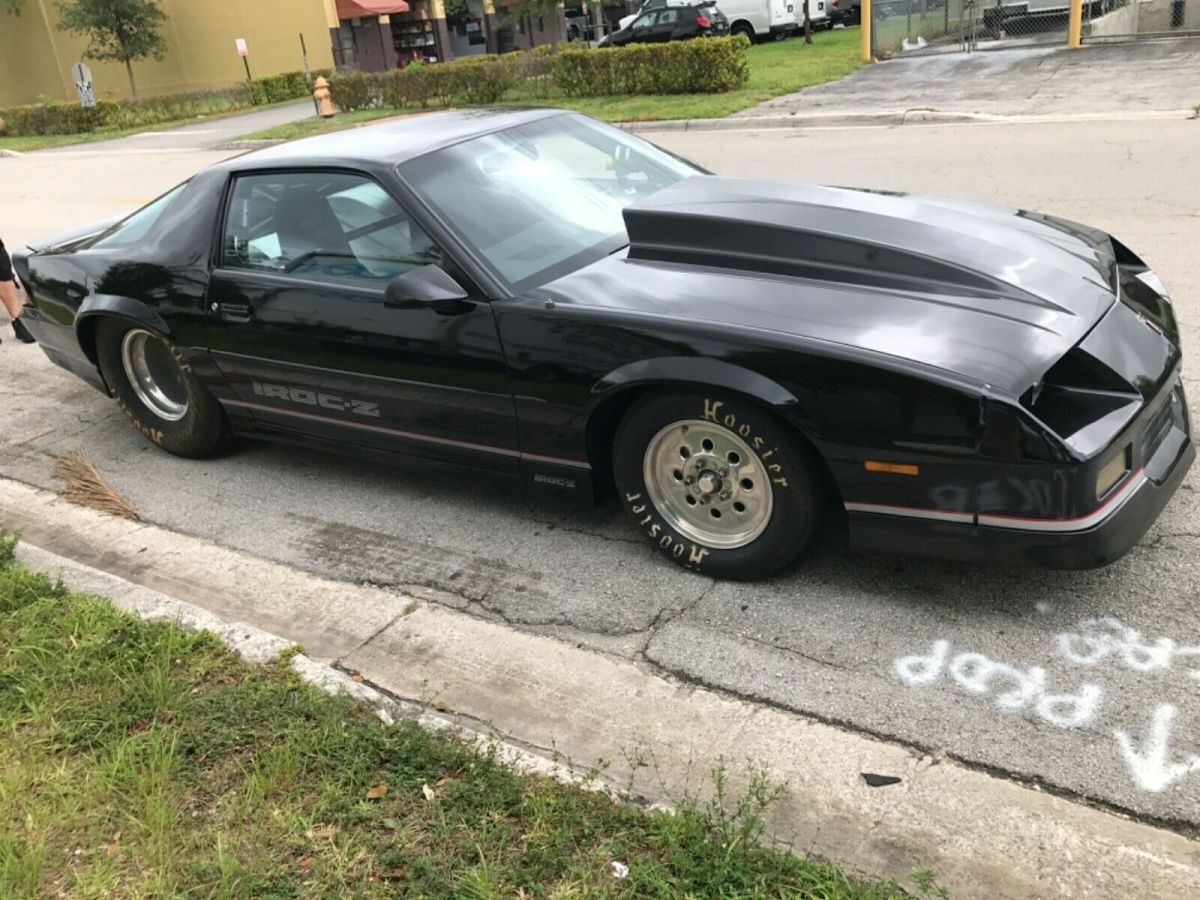 1989 Chevrolet Camaro Race Car, Black RWD Automatic Bracket Racer 1989 Chevrolet Camaro Bracket Racer