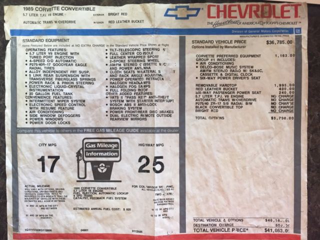 1989 Chevrolet Corvette - photo 12