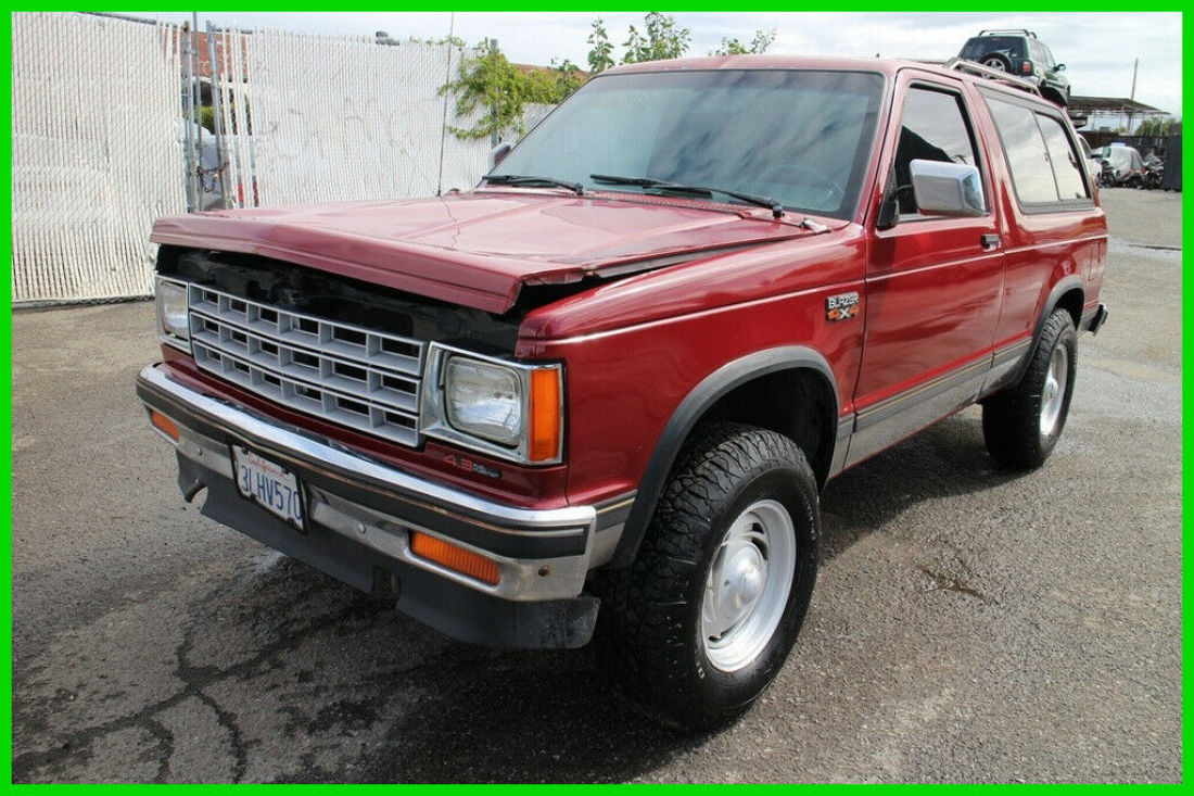 1989 Chevrolet S10 Blazer 4X4 Automatic 6 Cylinder NO RESERVE 1989 Chevrolet S-10
