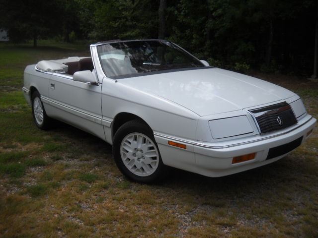 1989 Chrysler LeBaron convertible GTC Turbo 5 speed manual 1989 Chrysler LeBaron GTC convertible