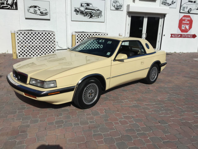 1989 Chrysler TC by Maserati 3.0 V6 Automatic Convertible with hard top 1989 Chrysler TC by Maserati