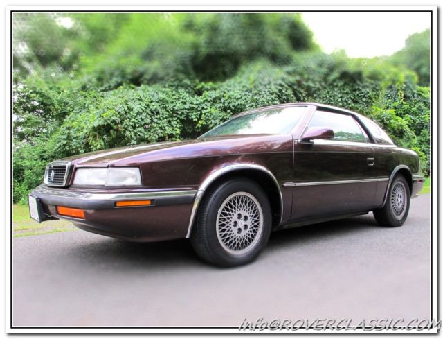 1989 CHRYSLER TC BY MASERATI SOFT TOP / HARD TOP CONVERTIBLE 1989 Chrysler T-C
