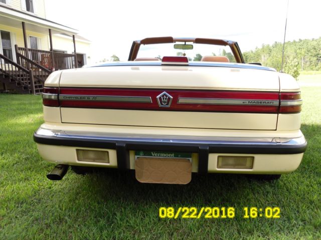 1989 Chrysler TC Maserati - photo 9