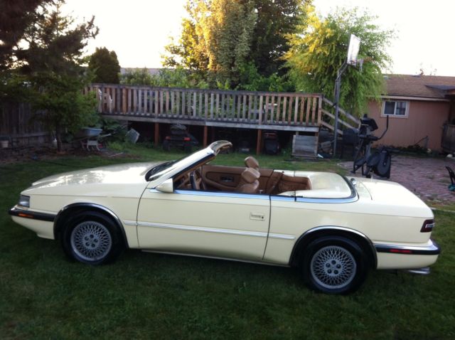 1989 chrysler tc maserati turbo 2.2 , HIGHEST BID WINS MASERATI TC 1989 Chrysler TC MASERATI 2 DOOR CONVERTIBLE