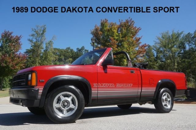 1989 DODGE DAKOTA CONVERTIBLE SPORT ORIG MILES BOOKS AND RECORDS CAR COVER AUTO 1989 Dodge Dakota