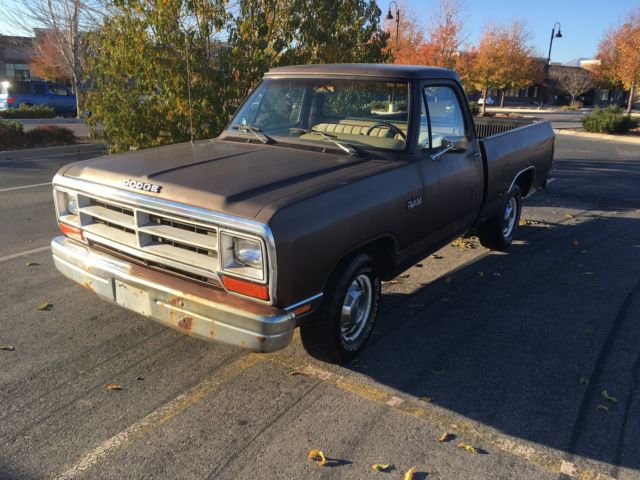 1989 DODGE SHORT BED D150 66,000 MILES NO RESERVE ! 318 EFI AUTO OVERDRIVE L@@K! 1989 Dodge Other Pickups D150