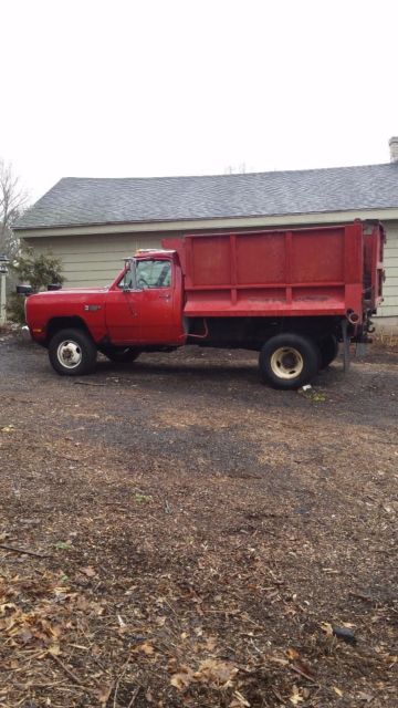 1989 Dodge W350 Diesel Dump Truck with Snowplow 1989 Dodge Other