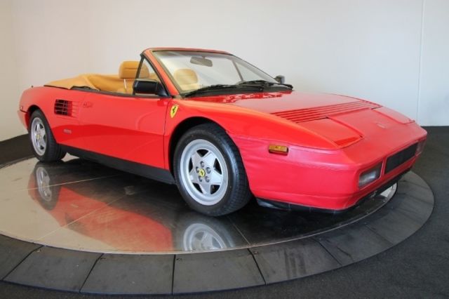 1989 Ferrari Mondial T Cabriolet Red/Tan 37K Miles - One of the Best Around 1989 Ferrari Mondial Mondial T Cabriolet