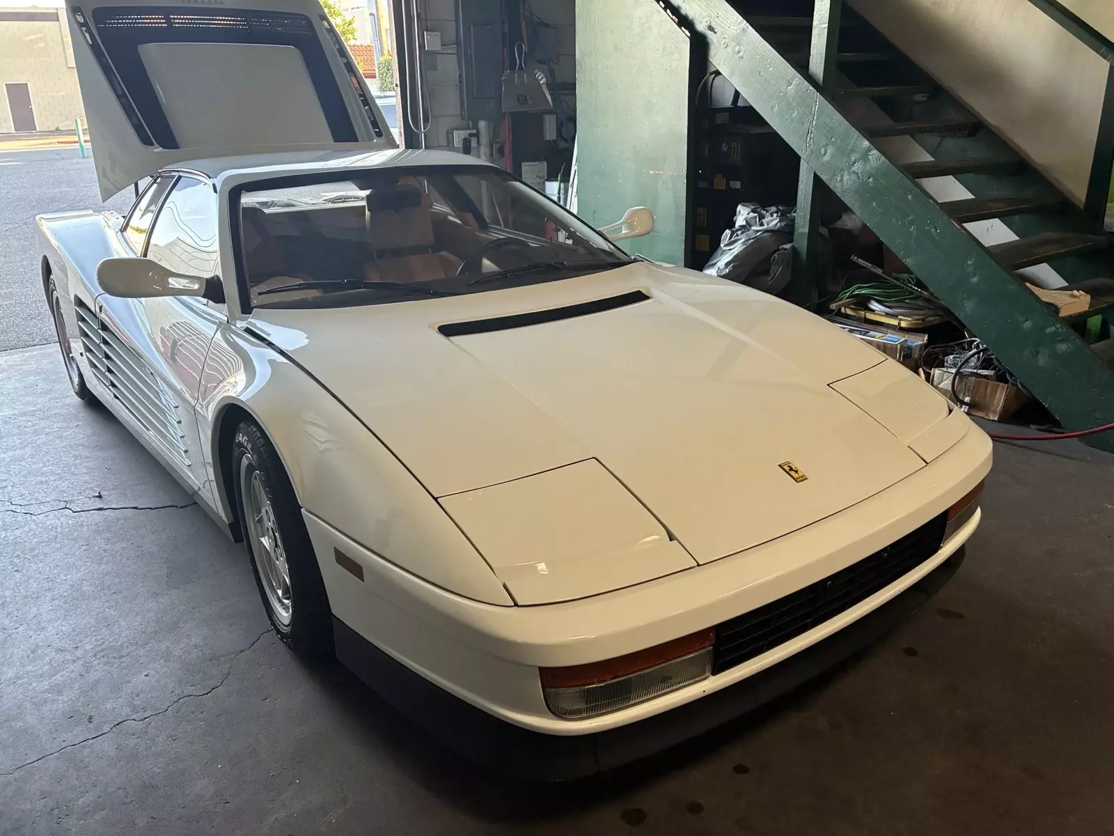 1989 Ferrari Testarossa Coupe White 1989 Ferrari Testarossa