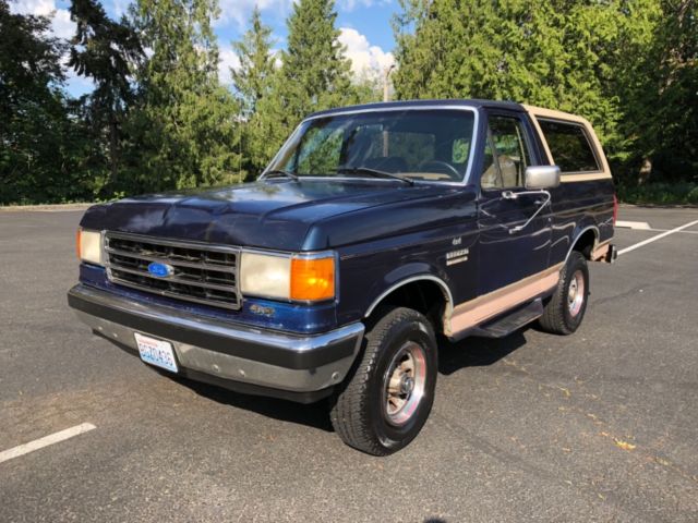 1989 Ford Bronco Eddie Bauer Edition 139K RUST FREE NO RESERVE 4WD 1989 Ford Bronco Eddie Bauer