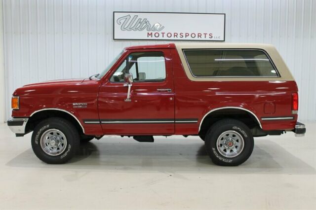 1989 Ford Bronco XLT 91839 Miles Red 5.0L V8 OHV 16V FI Engine Automatic 1989 Ford Bronco XLT