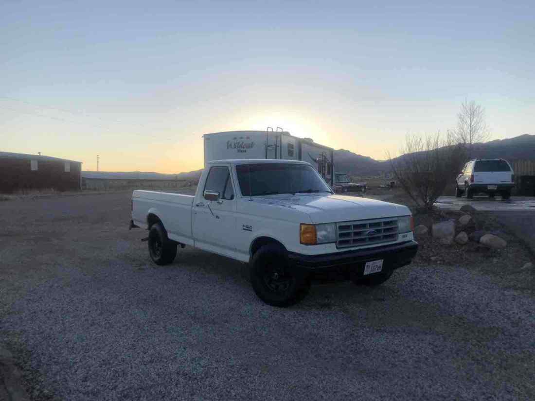 1989 Ford F-150 Pickup White RWD Automatic 1989 Ford F-150