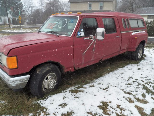1989 Ford F-350 Styleside Dually Pickup 7.3 L Diesel,To Restore but Runs 1989 Ford F-350