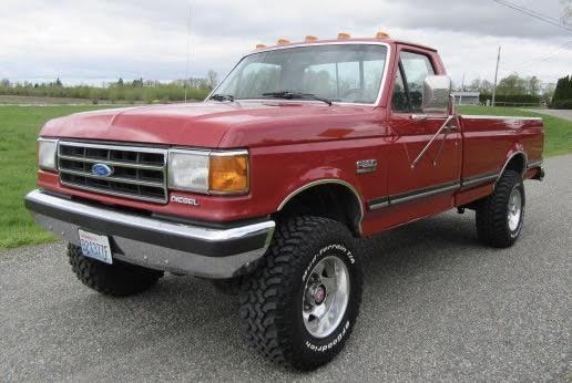 1989 FORD F250 4X4 7.3L DIESEL MANUAL 4 SPEED WITH OVERDRIVE ORIGINAL 131K MILES 1989 Ford F-250 XLT LARIAT