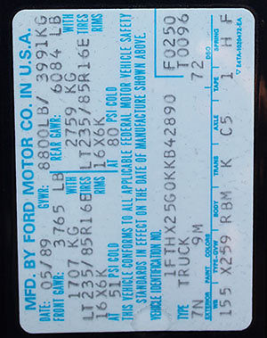 1989 Ford F-250 XLT LARIAT, 100% Rust Free, California Pickup - photo 10