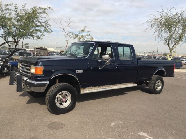 1989 Ford F350 XLT LARIAT 4x4 Crew Cab LWB ARIZONA NO RESERVE NO RUST TRUCK 1989 Ford F-350 LARIAT