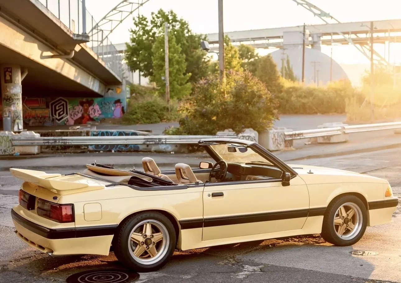 1989 Ford Mustang Convertible Yellow 1989 Ford Mustang Saleen Tropical Yellow - 1 of 3 #597