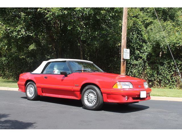 1989 Ford Mustang GT 23,844 Miles Red 2 door 5.0 L V8 Automatic 1989 Ford Mustang GT