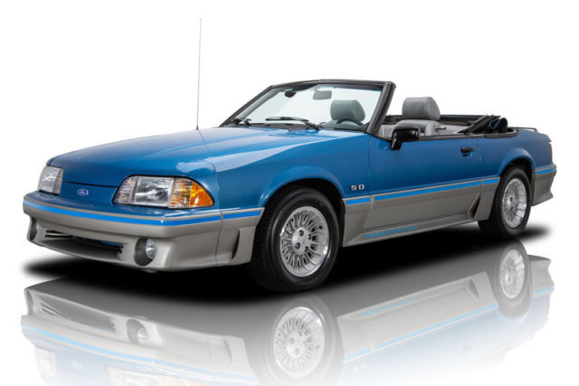 1989 Ford Mustang GT 8707 Miles Regatta Blue Convertible 302 V8 5 Speed Manual 1989 Ford Mustang GT