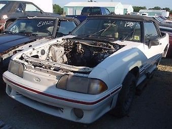 1989 Ford Mustang GT Convertible 5.0L 5 Speed Stick Manual Rolling Chassis Shell 1989 Ford Mustang GT Convertible 2-Door
