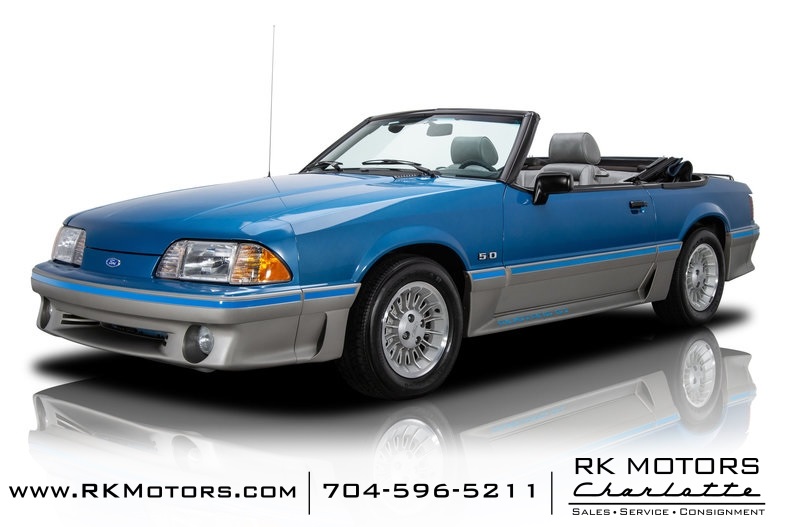 1989 Ford Mustang GT Regatta Blue Convertible 5.0 Liter V8 5 Speed Manual 1989 Ford Mustang GT