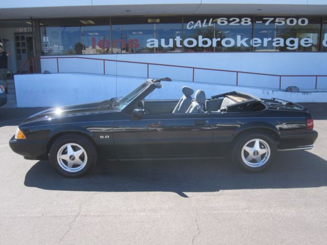 1989 FORD MUSTANG LX 5.0L CONVERTIBLE ***ALL ORIGINAL 44K MILES GARAGE QUEEN*** 1989 Ford Mustang LX 5.0