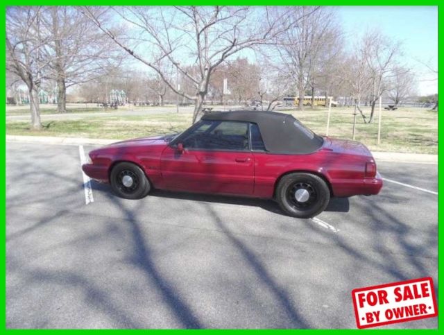 1989 Ford Mustang LX Convertible 5.0 5L V8 16V 4-Speed RWD A/C WA DC c84270 1989 Ford Mustang LX 5.0