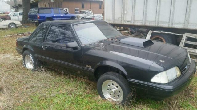 1989 Ford Mustang LX, Drag Race Car, NO RESERVE! Roller, Roll Cage, NOTCHBACK 1988 Ford Mustang LX