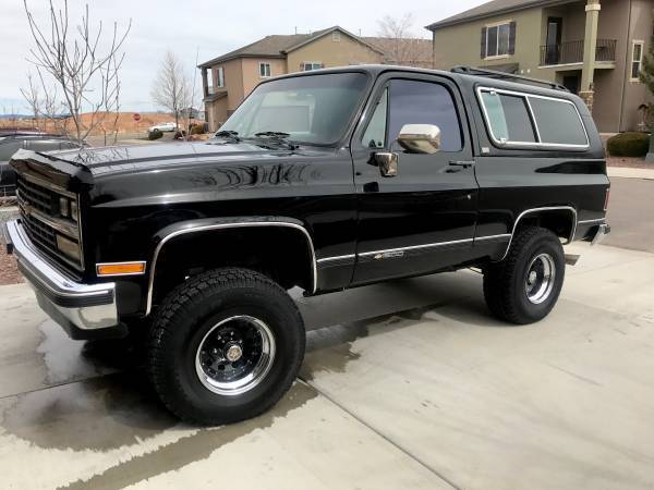 1989 FULL SIZE 4X4 SILVERADO BLAZER 2 DR EFI All Original Condition NO RUS 1989 Chevrolet K5 Blazer SILVERADO