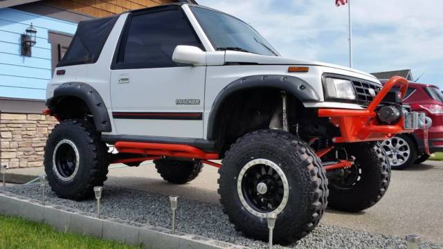 1989 Geo Tracker Trial Tough SAS Toyota running gear. Suzuki Sidekick 1989 Geo Tracker