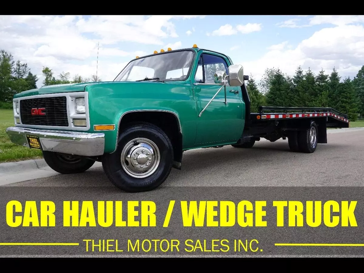 1989 GMC 1-TON Wedge Truck Rollback Car Hauler V8 Gas SUPER CLEAN! 1989 GMC R3500 Wedge Truck Car Hauler