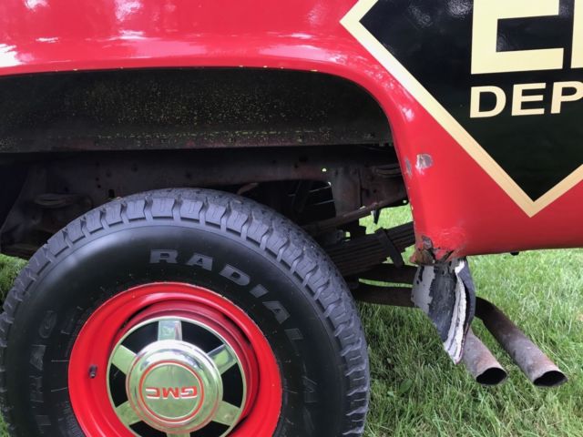 1989 GMC Sierra 3500 SLE 454 4x4 4spd Crew Cab 14,386 Miles Fire Truck - photo 9
