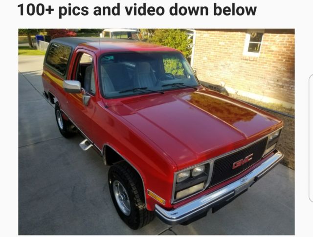 1989 gmc jimmy / chevrolet blazer 55,000 actual miles Fuel Injected 1989 Chevrolet Blazer Silverado