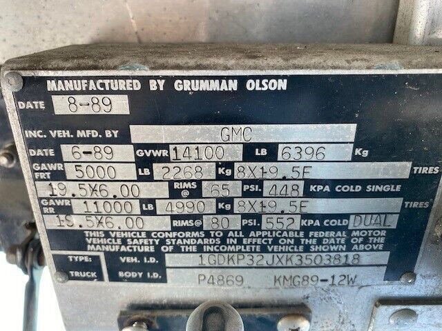 1989 GMC P20 Van - photo 10