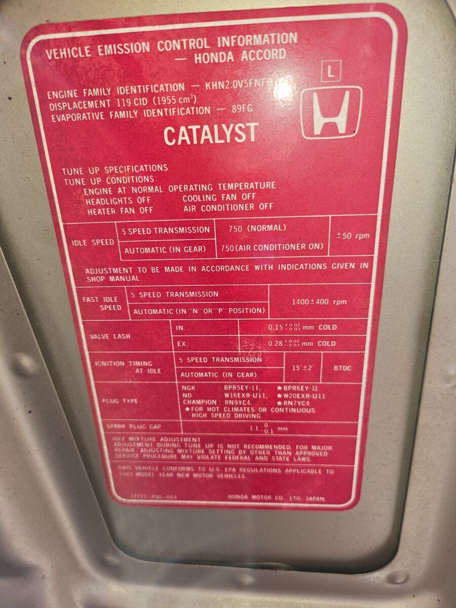 1989 Honda Accord LXI - photo 5
