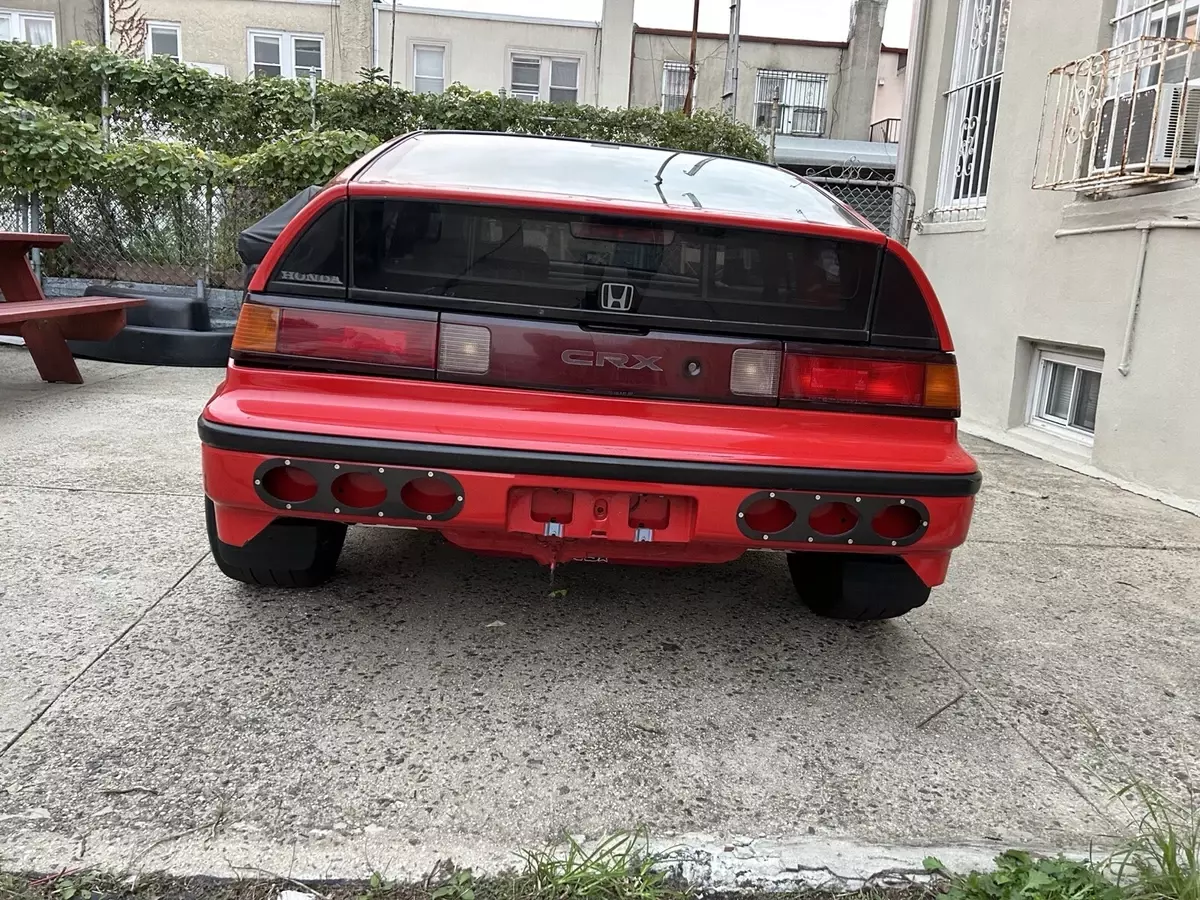 1989 Honda Civic Coupe Red CRX DX 1989 Honda Civic CRX DX