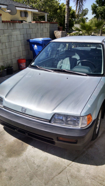 1989 Honda Civic DX Sedan 4-Door 1.5L California car, runs great, gas saver 1989 Honda Civic DX Sedan 4-Door