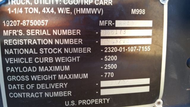 1989 Hummer H1 - photo 7