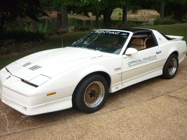 1989 Indy 500 Pace Car Turbo Trans Am Track Car-PHS Documented-Rare 1989 Pontiac Trans Am Turbo Trrans Am Pace Car