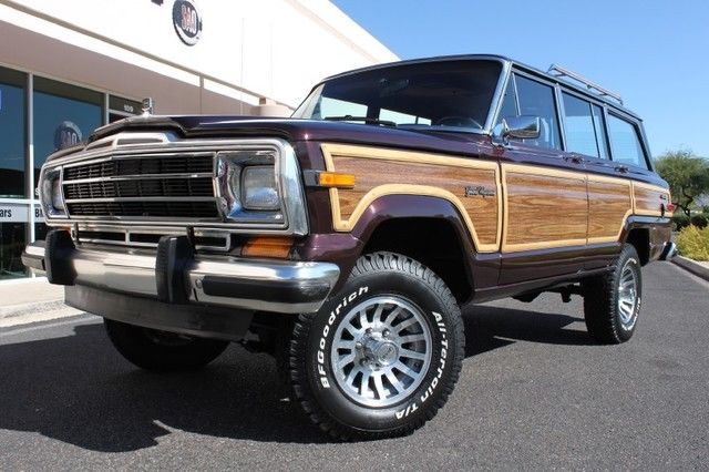 1989 Jeep Grand Wagoneer Limited 4X4 77351 Miles Black Cherry Metallic Wagon 5.9 1989 Jeep Wagoneer Limited 4X4