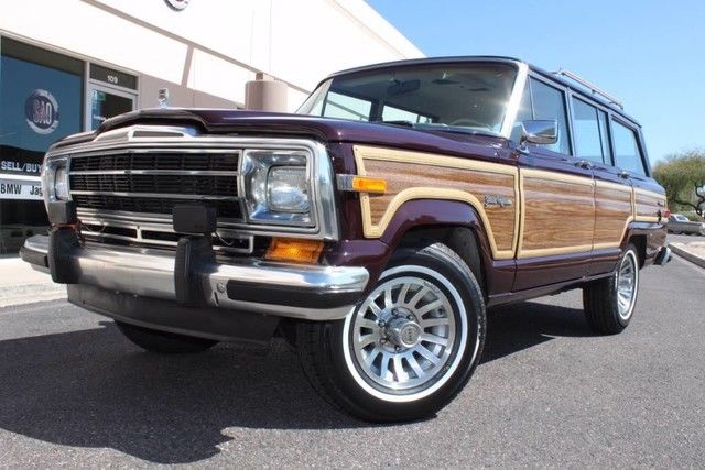 1989 Jeep Grand Wagoneer Limited 4X4 90,521 Miles Black Cherry Pearl Coat Wagon 1989 Jeep Grand Wagoneer Limited 4X4 --