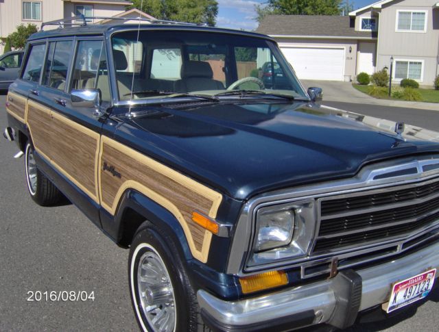 1989 jeep grand wagoneer LOW MILES NO RESERVE BALTIC BLUE GRAND WAGONEER 1989 Jeep Wagoneer