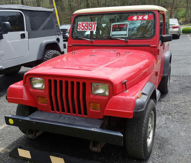 1989 Jeep Wrangler only 94,550 miles 2-Door 4.0L Automatic with 4 Wheel Drive 1989 Jeep Wrangler Base Sport Utility 2-Door