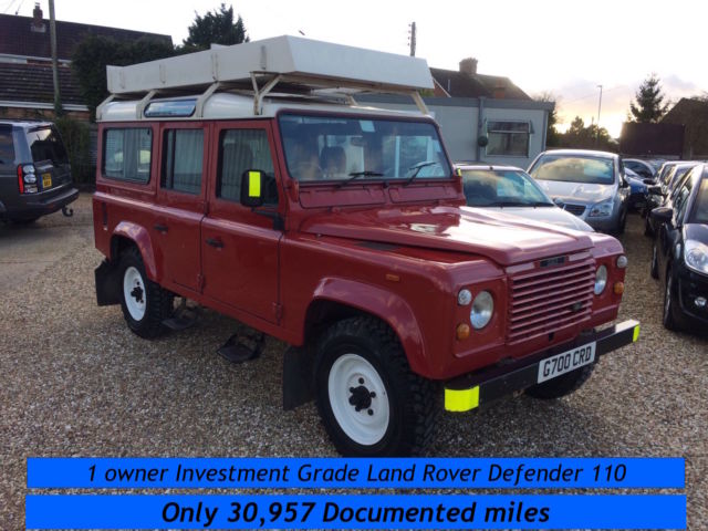 1989 Land Rover Defender 1 owner 30,957 documented miles solid Investment grade 1989 Land Rover Defender